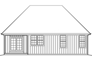 Exterior - Rear Elevation for Cottage House Plan #48-281 - 3 bed, 2 bath