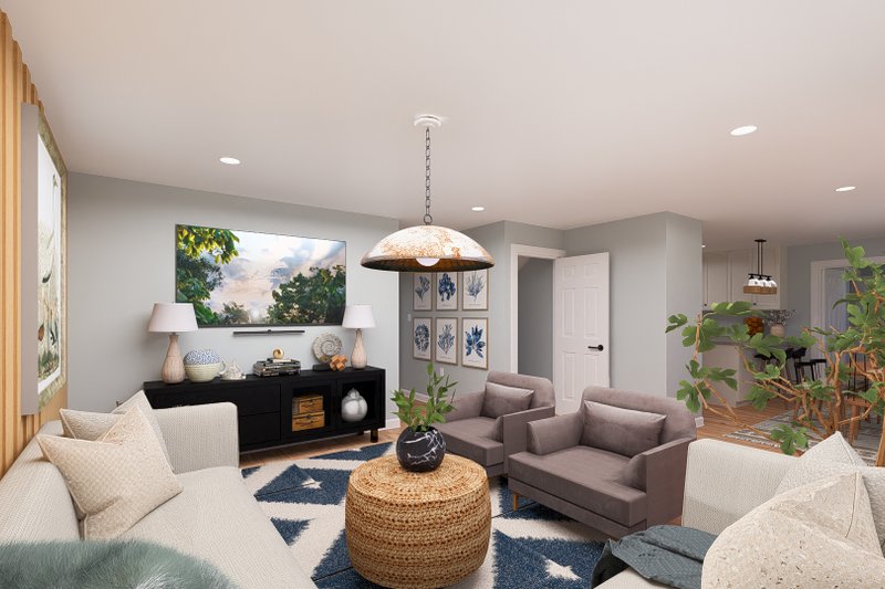Dream House Plan - Interior - Family Room for Traditional House Plan #1060-33 - 4 bed, 3.5 bath