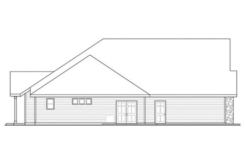 Architectural House Design - Exterior - Other Elevation for Traditional House Plan #124-843 - 3 bed, 3 bath