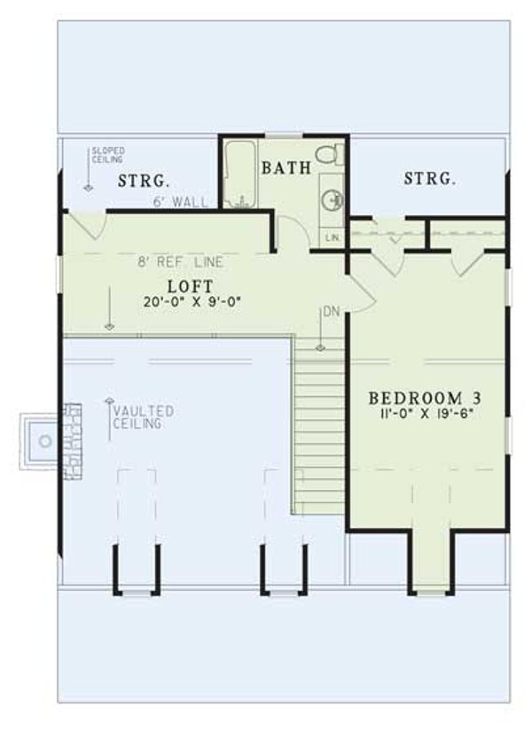 Home Plan - Colonial Floor Plan - Upper Floor Plan #17-2882