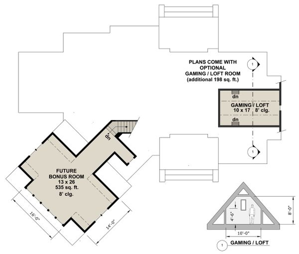 Farmhouse Floor Plan - Other Floor Plan #51-1135