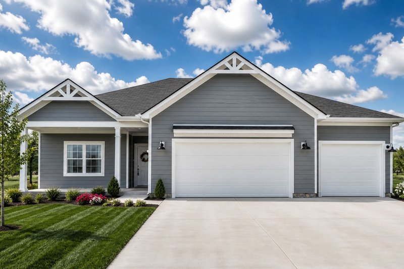 Architectural House Design - Exterior - Front Elevation 3 for Farmhouse House Plan #20-2351 - 3 bed, 3 bath