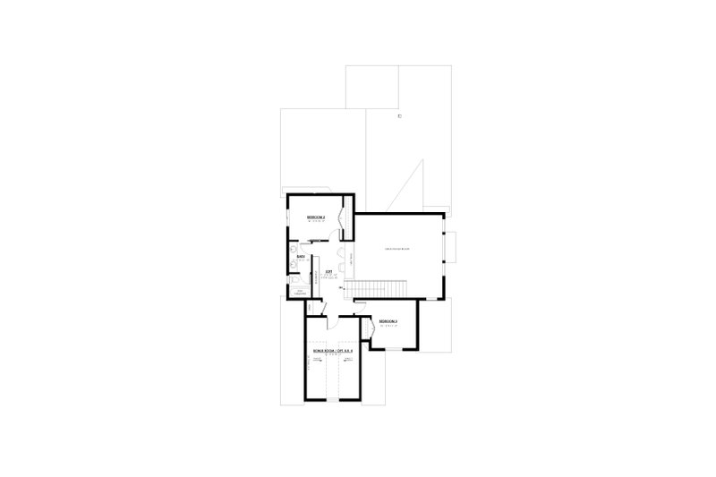 Home Plan - Floor Plan - Upper Floor for European House Plan #1114-28 - 3 bed, 2.5 bath