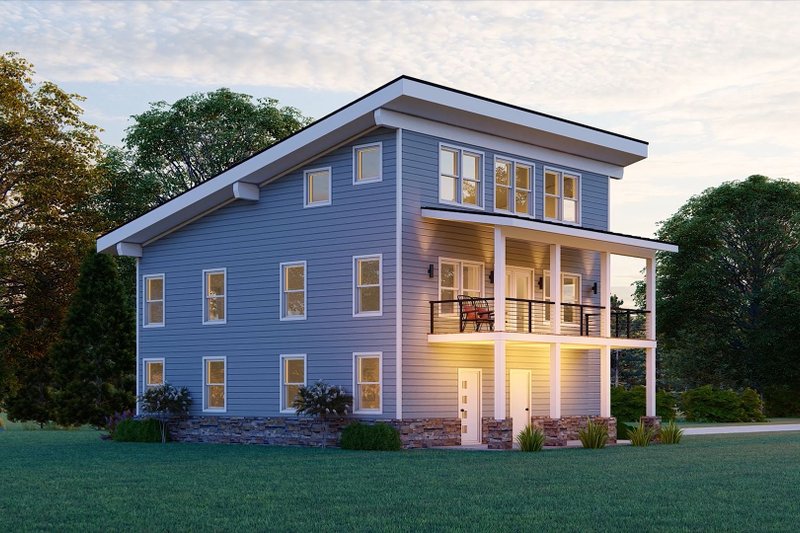 Dream House Plan - Exterior - Other Elevation for Beach House Plan #932-1093 - 3 bed, 3.5 bath