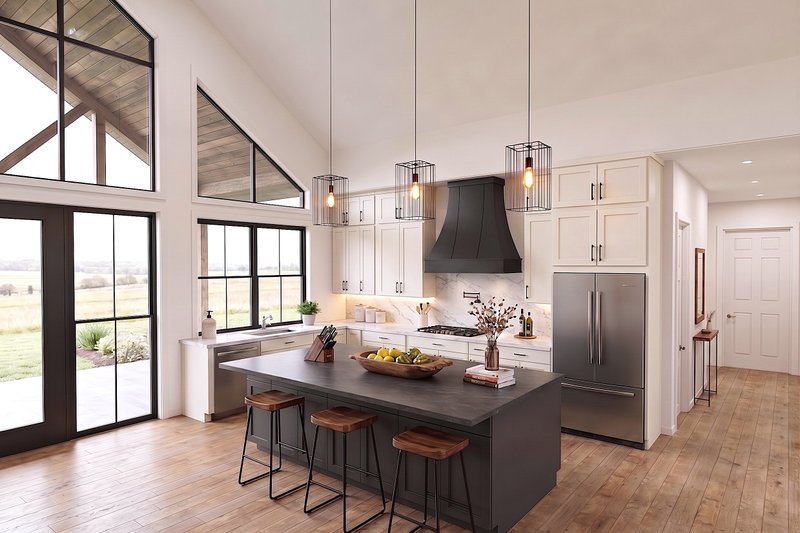 House Plan Design - Interior - Kitchen for Barndominium House Plan #1089-78 - 3 bed, 3.5 bath