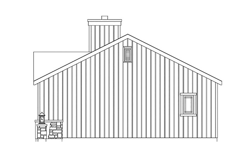 House Design - Exterior - Other Elevation for Cottage House Plan #22-608 - 1 bed, 1 bath