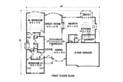 Traditional Style House Plan - 4 Beds 4 Baths 3406 Sq/Ft Plan #67-107 