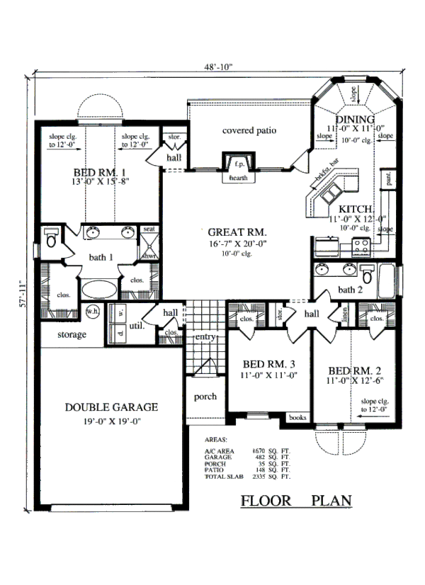 Traditional Floor Plan - Main Floor Plan #42-361