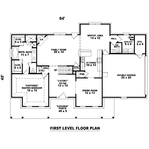 Country Floor Plan - Main Floor Plan #81-13713