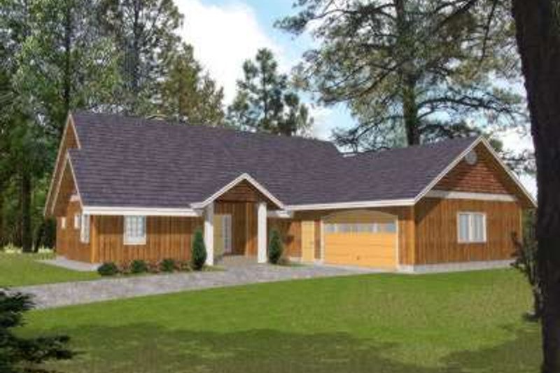 Home Plan - Traditional Exterior - Front Elevation Plan #117-490
