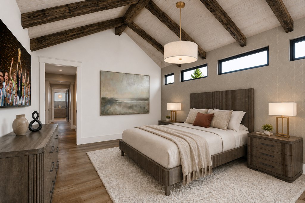 Interior - Master Bedroom for Craftsman House Plan #928-321 - 4 bed, 6.5 bath