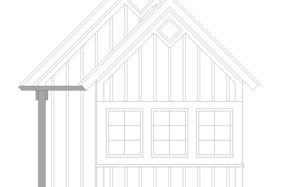 Exterior - Other Elevation for Cabin House Plan #932-219, 0 bath