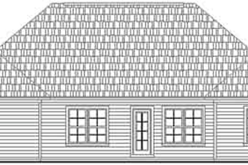 Home Plan - Exterior - Rear Elevation for Traditional House Plan #21-160 - 3 bed, 2 bath