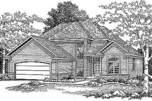 Traditional Exterior - Front Elevation Plan #70-263