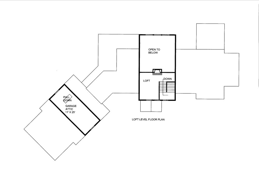 Floor Plan - Upper Floor for Craftsman House Plan #117-1115 - 3 bed, 3 bath