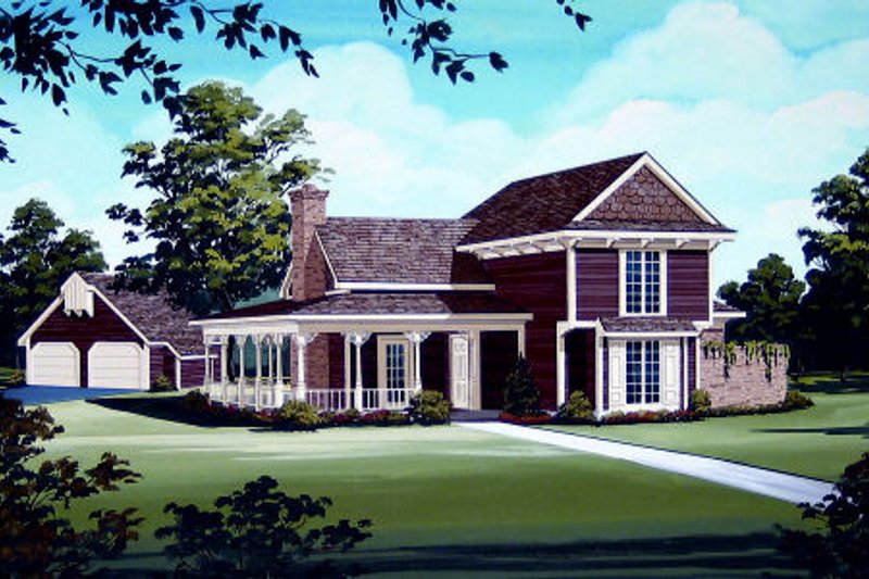 Home Plan - Victorian Exterior - Front Elevation Plan #45-328