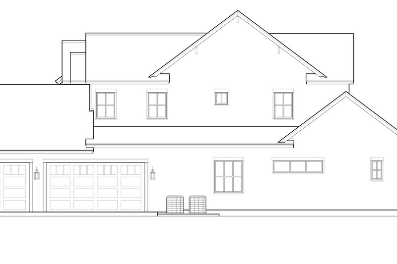 House Blueprint - Exterior - Other Elevation 1 for Craftsman House Plan #1058-224 - 4 bed, 4.5 bath