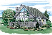 Contemporary Style House Plan - 1 Beds 1 Baths 916 Sq/Ft Plan #47-110 