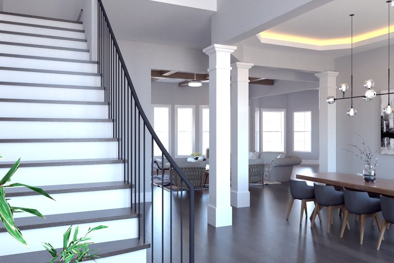 Home Plan - Interior - Entry for European House Plan #54-423 - 4 bed, 4.5 bath