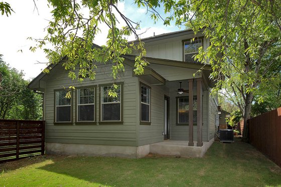 Exterior - Rear Elevation for Craftsman House Plan #935-3 - 3 bed, 2.5 bath