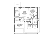Traditional Style House Plan - 3 Beds 2 Baths 1499 Sq/Ft Plan #65-254 