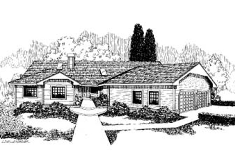 Dream House Plan - Traditional Exterior - Front Elevation Plan #60-163