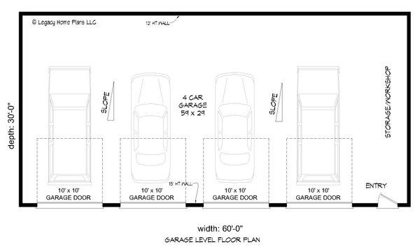 Contemporary Floor Plan - Main Floor Plan #932-952