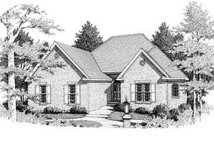 European Exterior - Front Elevation Plan #10-115