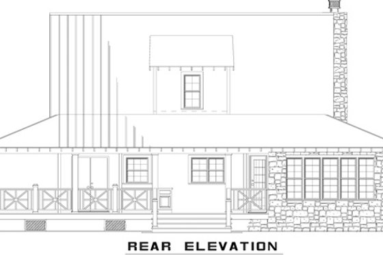 Exterior - Other Elevation 1 for Country House Plan #17-2517 - 3 bed, 3 bath