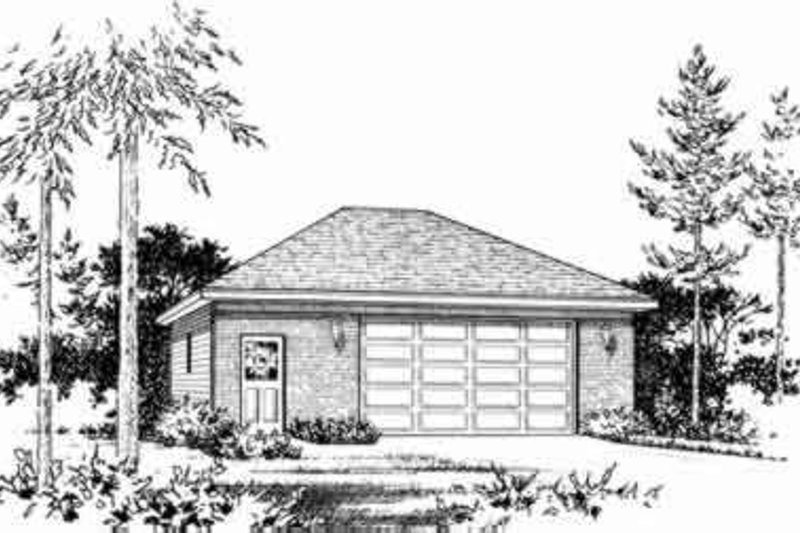 Home Plan - Traditional Exterior - Front Elevation Plan #22-450
