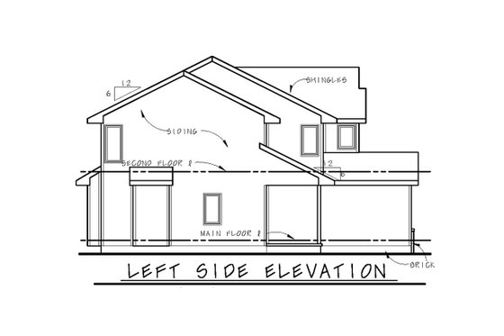Exterior - Other Elevation for Traditional House Plan #20-2522 - 6 bed, 4.5 bath
