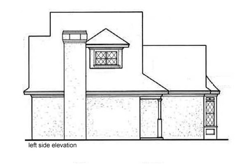 Home Plan - Left Elevation