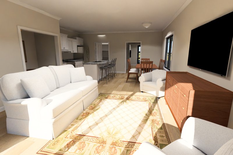 House Blueprint - Interior - Family Room 2 for Modern House Plan #513-2473 - 3 bed, 2.5 bath