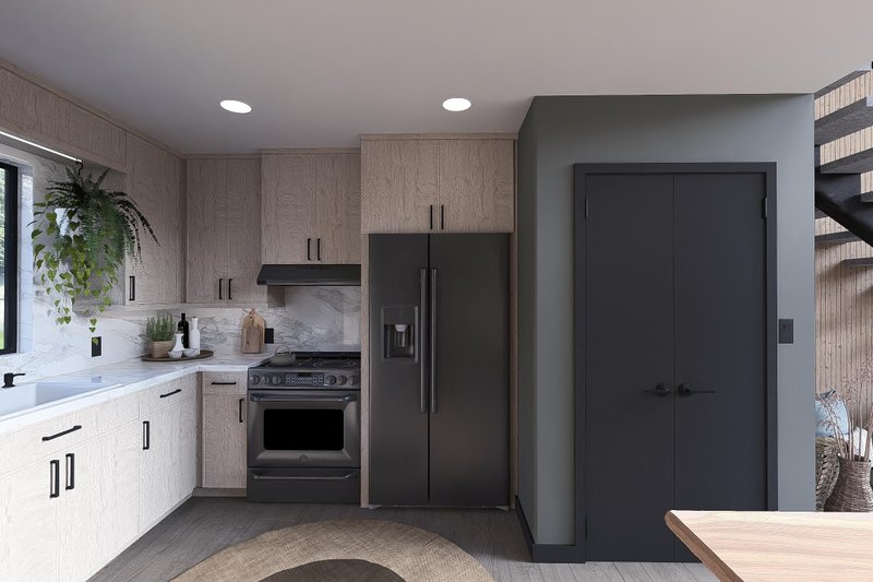 Architectural House Design - Interior - Kitchen 1 for Modern House Plan #923-398 - 1 bed, 1 bath