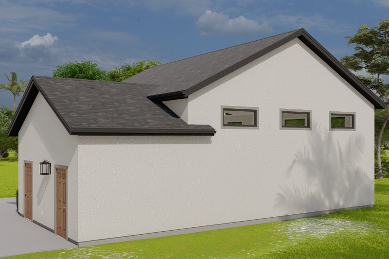 Architectural House Design - Exterior - Rear Elevation for Traditional House Plan #1060-112, 1 bath