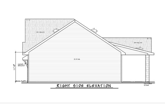 Exterior - Other Elevation 1 for Modern House Plan #20-2631 - 1 bed, 1 bath