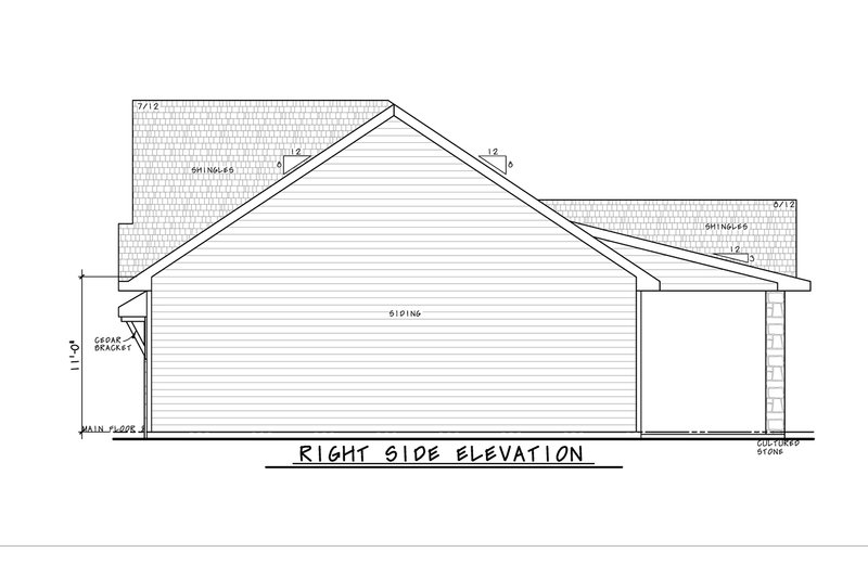 Architectural House Design - Exterior - Other Elevation 1 for Modern House Plan #20-2631 - 1 bed, 1 bath