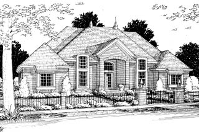 Dream House Plan - Traditional Exterior - Front Elevation Plan #20-364