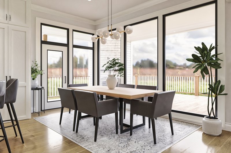 Architectural House Design - Interior - Dining Room for Traditional House Plan #54-710 - 4 bed, 4 bath