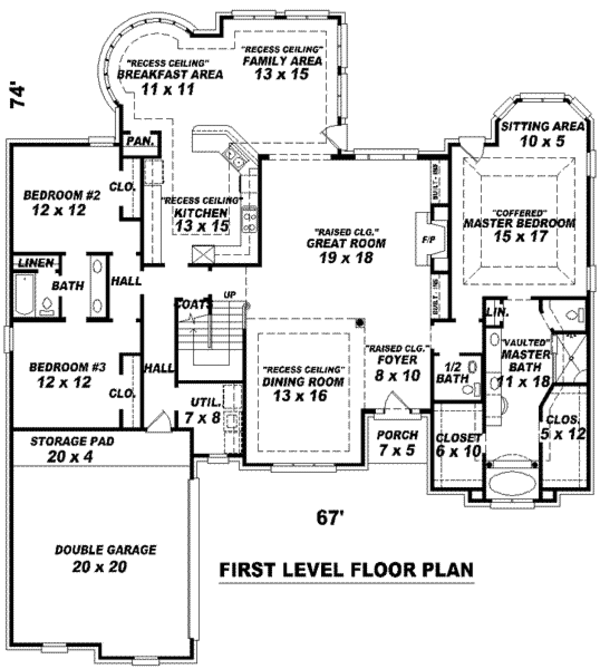 European Floor Plan - Main Floor Plan #81-1310