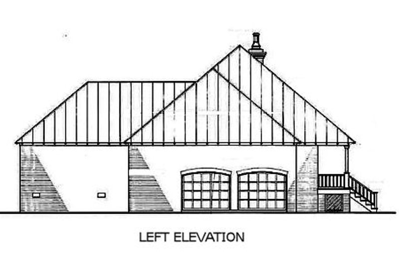 Home Plan - Exterior - Other Elevation 1 for Southern House Plan #45-125 - 3 bed, 2 bath