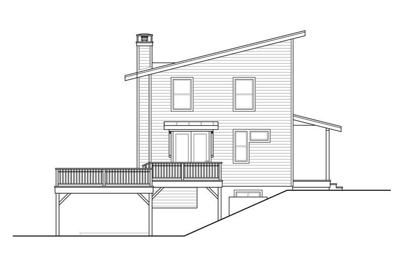 Home Plan - Exterior - Other Elevation for Contemporary House Plan #124-1169 - 5 bed, 3.5 bath