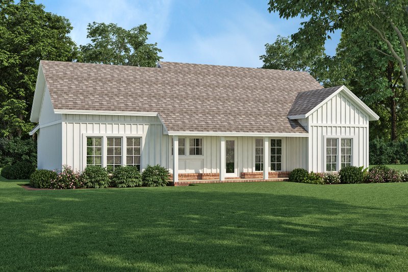 Home Plan - Exterior - Rear Elevation for Farmhouse House Plan #45-622 - 3 bed, 2 bath
