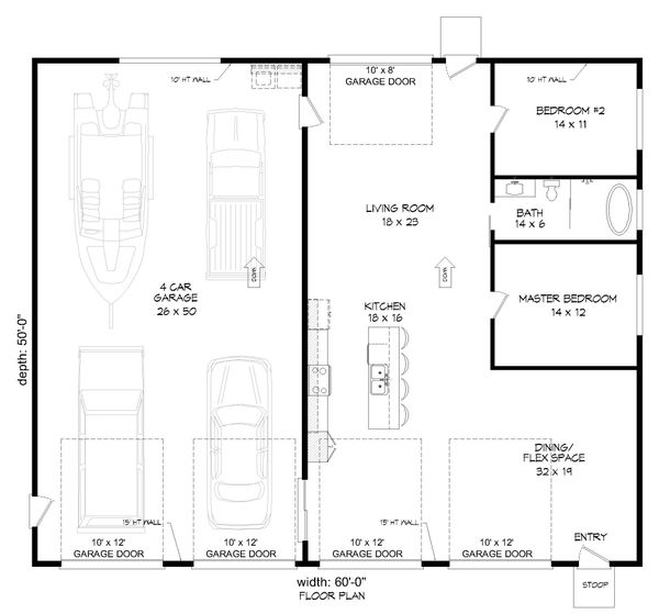 House Plan Design - Modern Floor Plan - Main Floor Plan #932-358