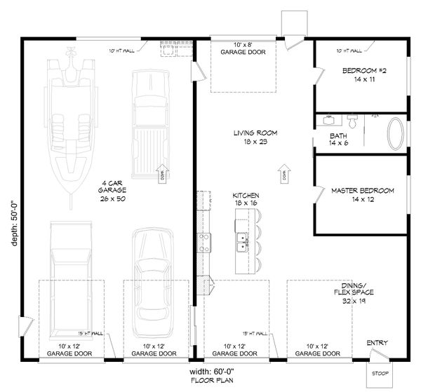 Architectural House Design - Modern Floor Plan - Main Floor Plan #932-358