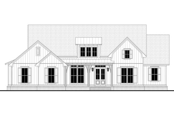 Exterior - Front Elevation 3 for Farmhouse House Plan #430-226 - 4 bed, 2 bath