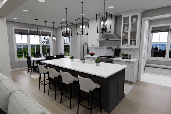 Interior - Kitchen 3 for Farmhouse House Plan #51-1302 - 3 bed, 3.5 bath