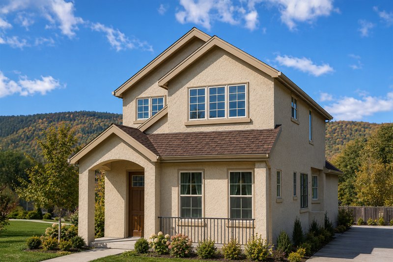 Dream House Plan - Exterior - Front Elevation 2 House Plan #124-878 - 3 bed, 2.5 bath