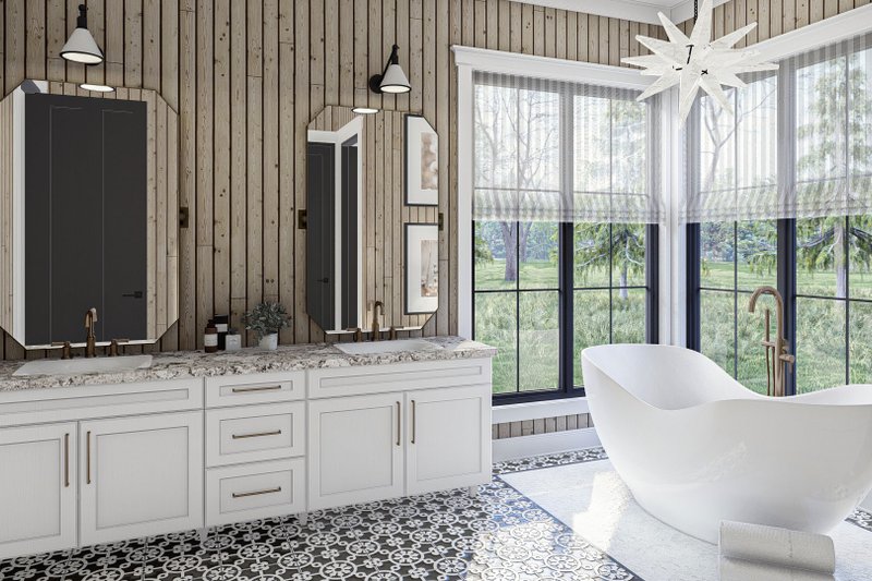 Home Plan - Interior - Master Bathroom 1 for European House Plan #455-635 - 4 bed, 3.5 bath