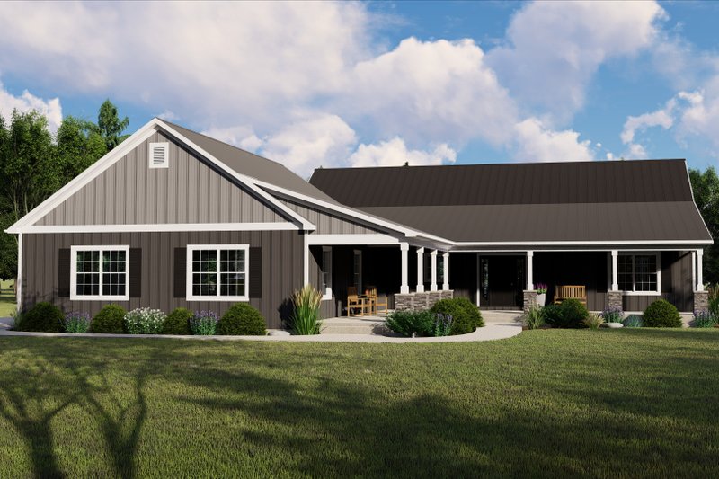 Country Style House Plan - 3 Beds 3 Baths 2022 Sq/Ft Plan #1064-94